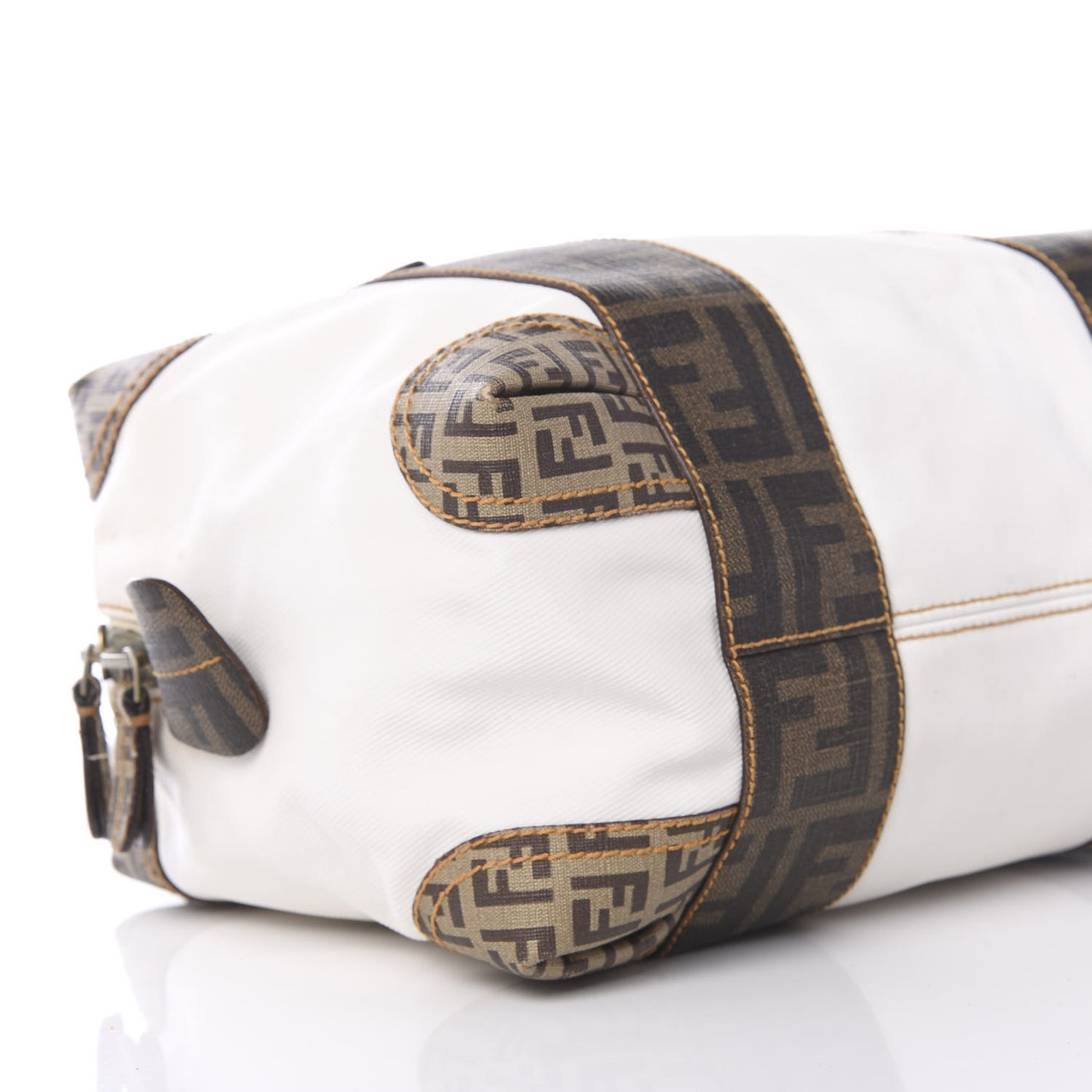 Canvas Zucca Zucchino Spalmati B Mix Tote White Mogano Panna