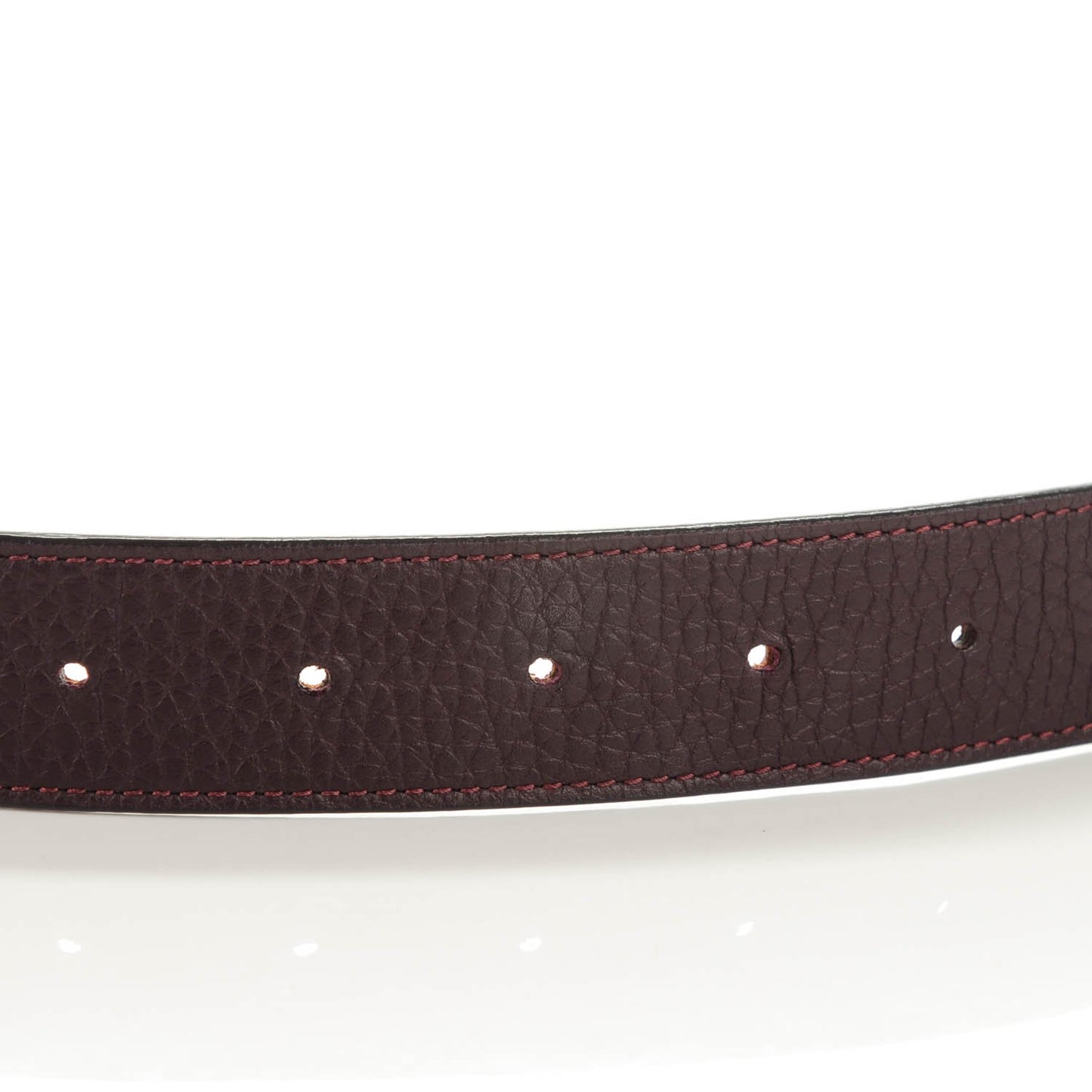 Taurillon Calfskin 30mm LV Initiales Reversible Belt 90 36 Burgundy