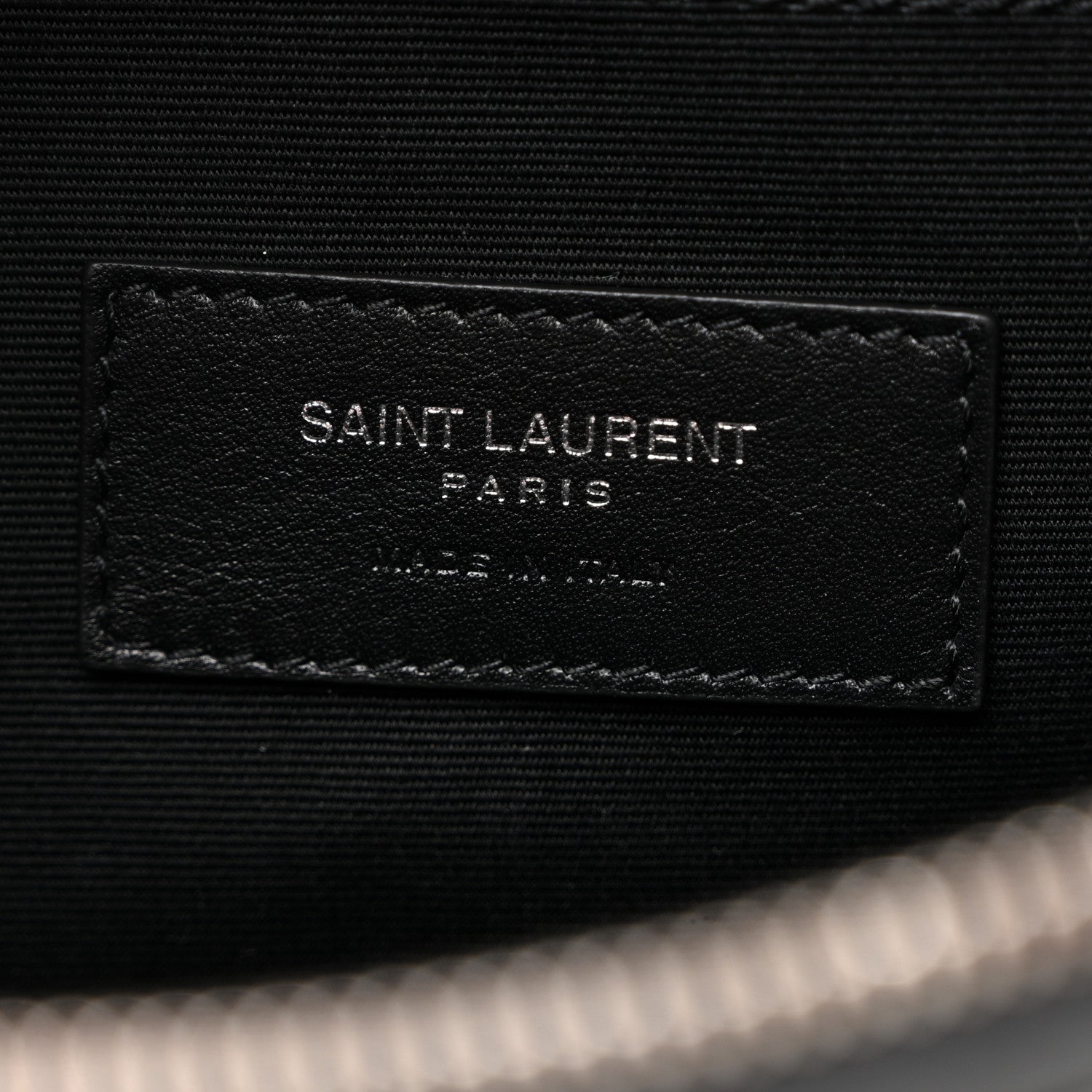 Saint Laurent Lambskin Monogram Belt Bag  Black 6 of 10