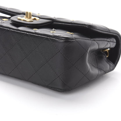 Chanel Lambskin Quilted Studded Mini Rectangular Flap Black 7 of 11