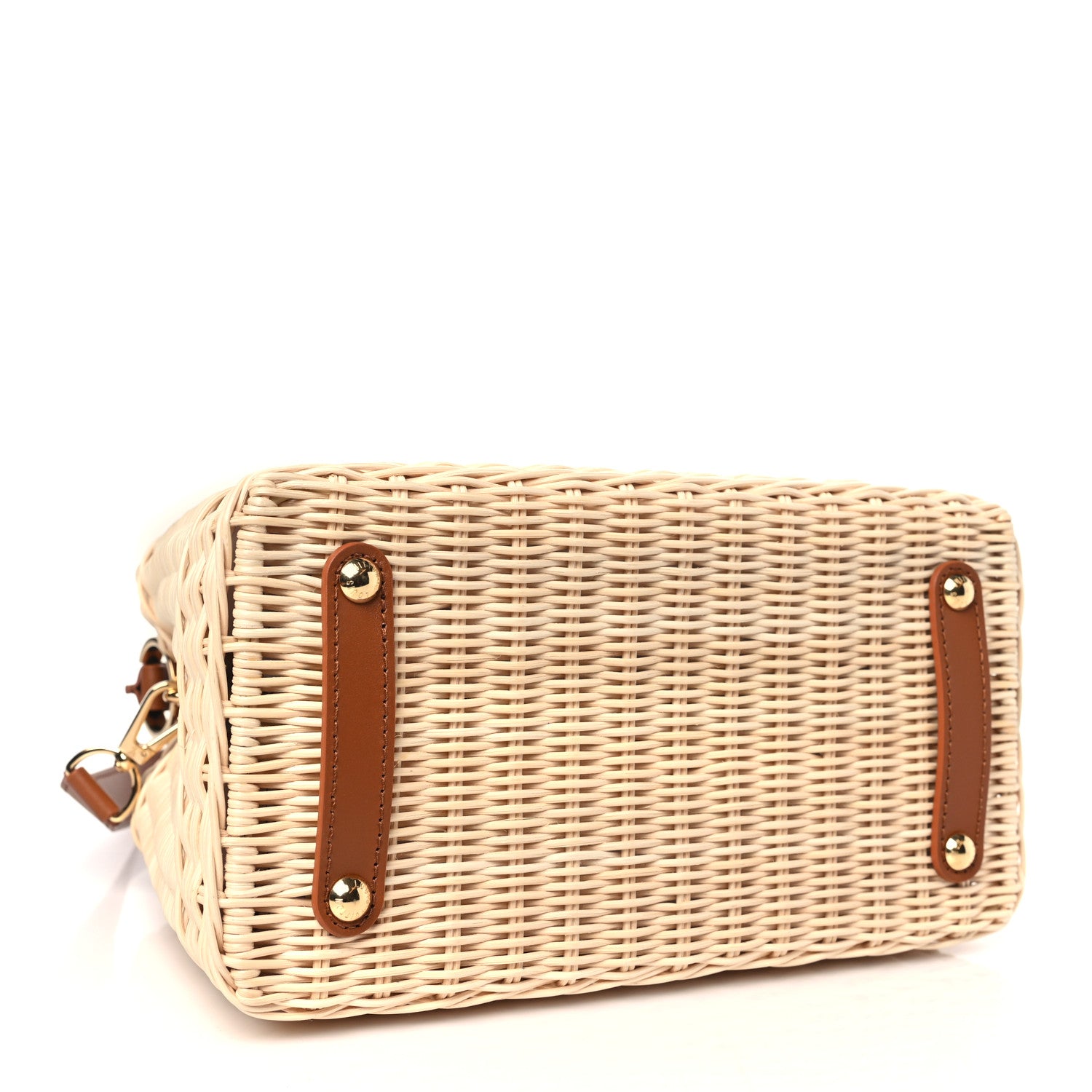 Louis Vuitton Rattan Calfskin Capucines BB Tan 4 of 10