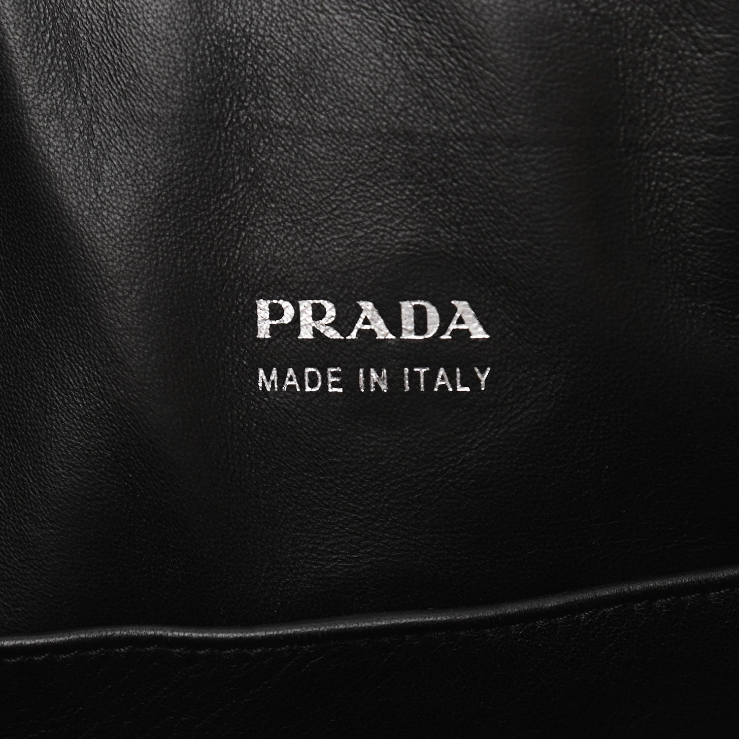 Prada Calfskin Baiadera Striped Shopping Tote Black Caramel White 6 of 10