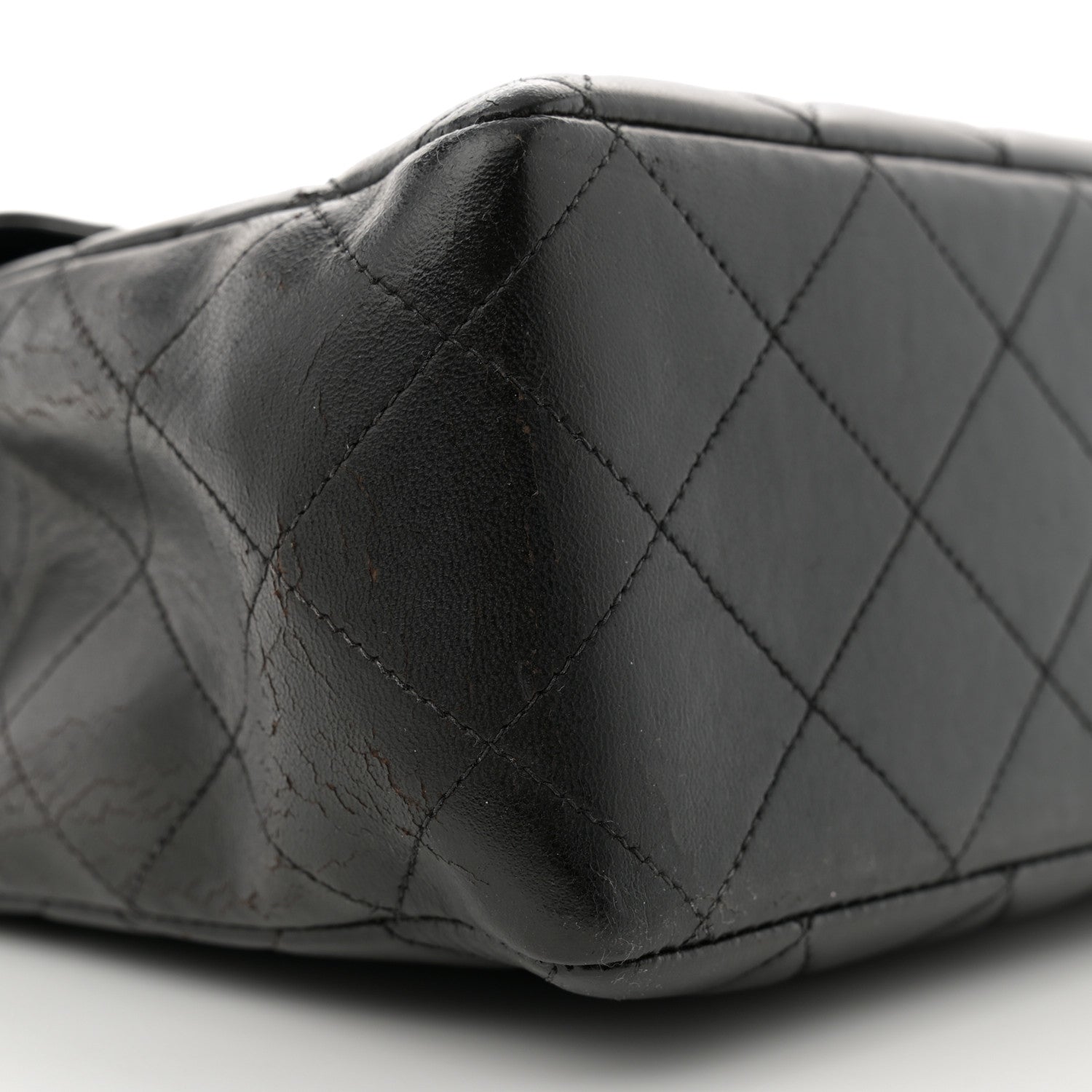 Chanel Lambskin Quilted Jumbo Single Flap Black 9 of 14