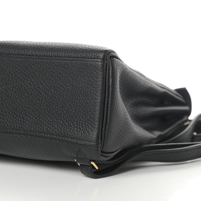 Hermes Taurillon Clemence Kelly Ado Backpack Black 10 of 10