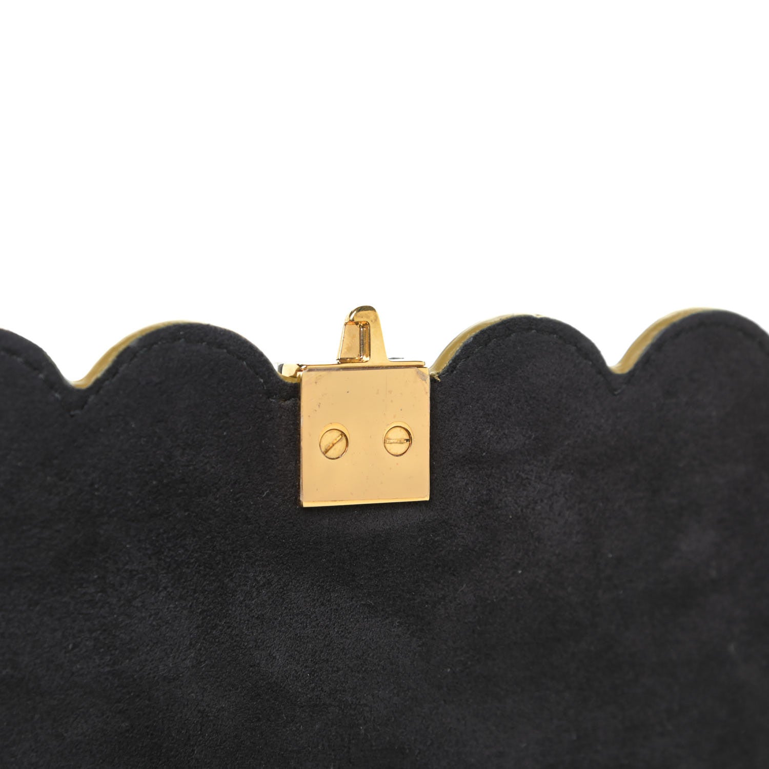Fendi Vitello Liberty Scalloped Studded Kan I Shoulder Bag Black 14 of 18