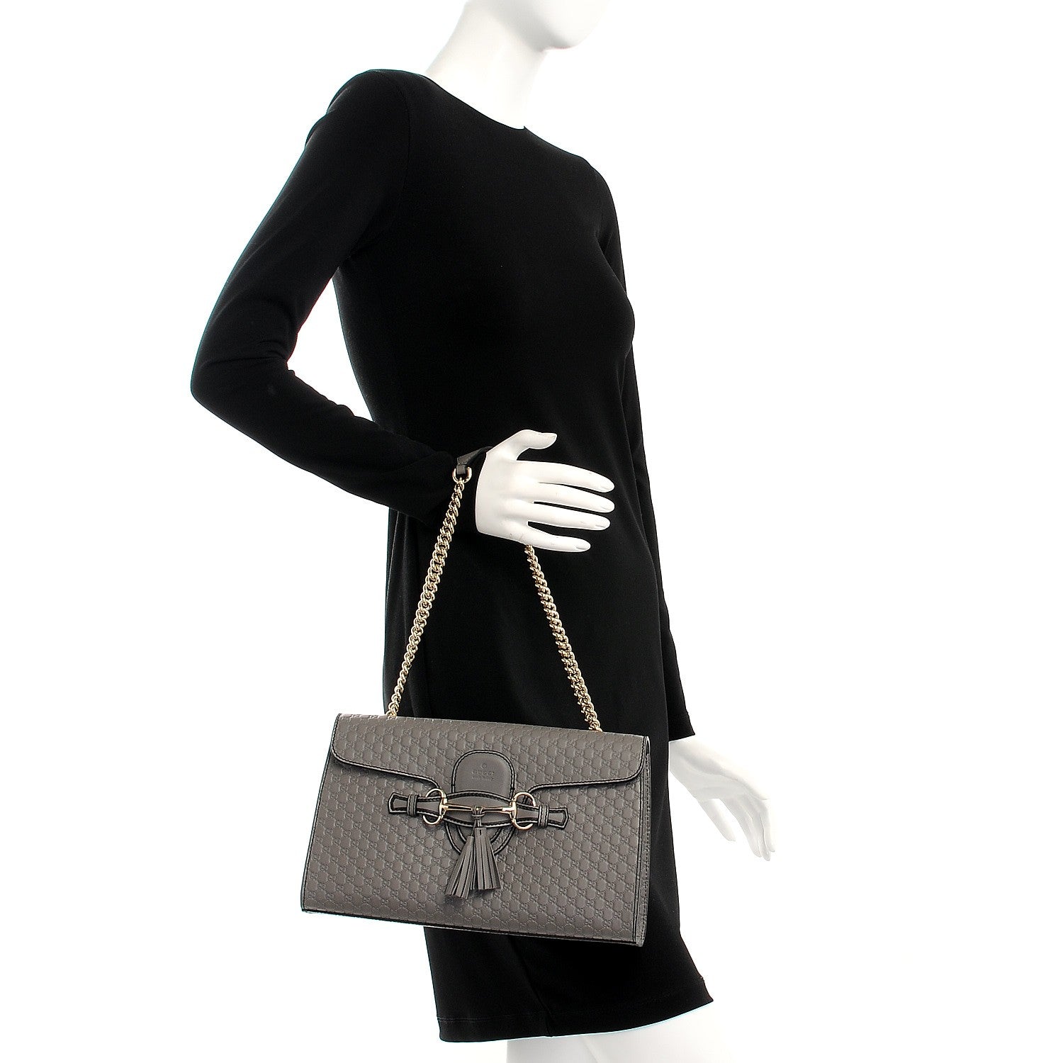 Gucci Soft Microguccissima Medium Emily Chain Shoulder Bag Loess 2 of 7