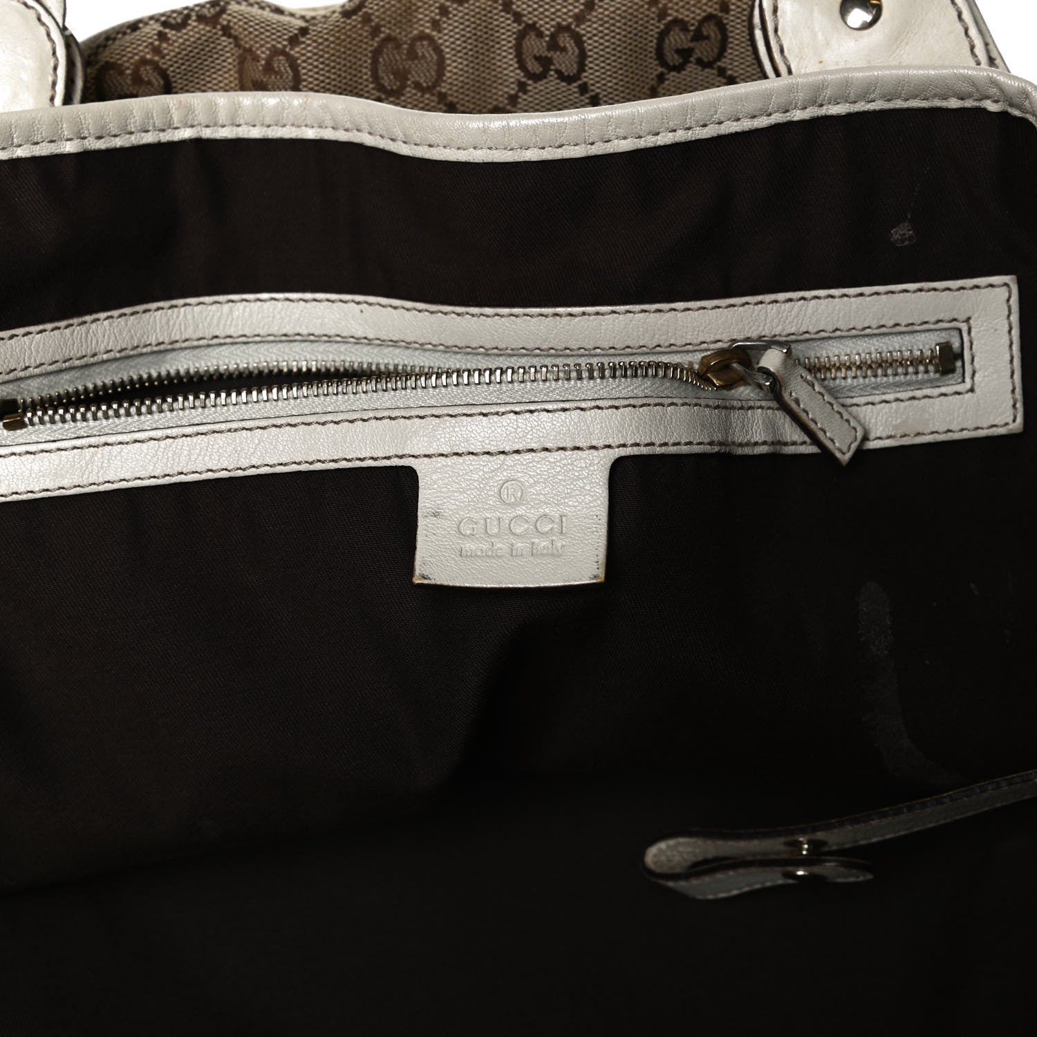 Gucci Monogram Medium Pelham Shoulder Bag Off White 6 of 20