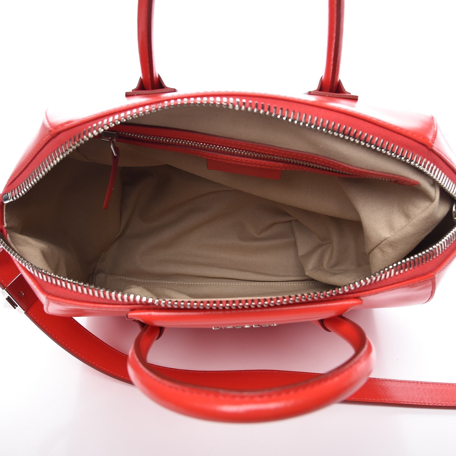 Givenchy Shiny Lord Calfskin Medium Antigona Medium Red 11 of 13