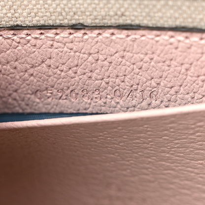 Gucci Monogram Jumbo GG Textured Dollar Calfskin Mini Padlock Top Handle Shoulder Bag Beige Perfect Pink 7 of 10