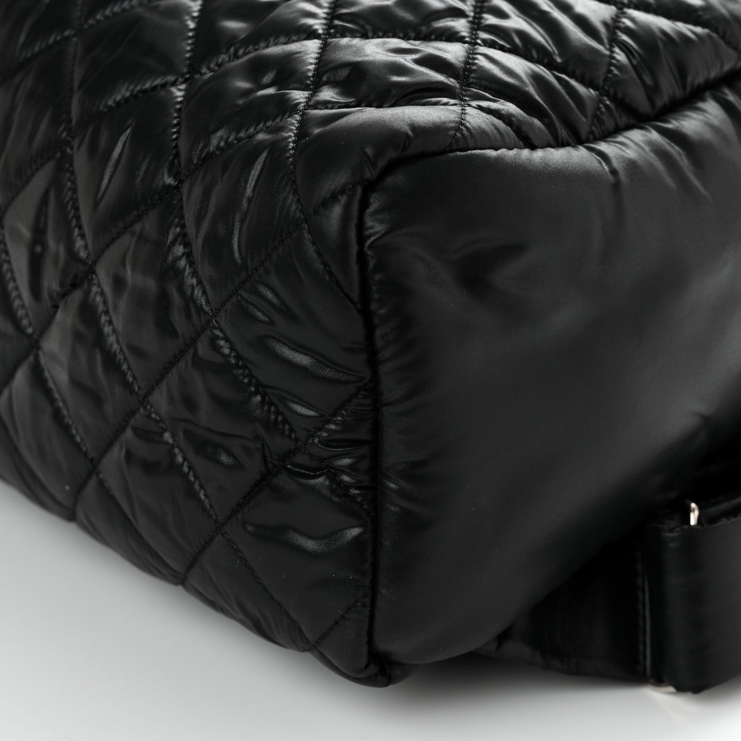 Chanel Nylon Quilted Coco Cocoon Backpack Black 10 of 11