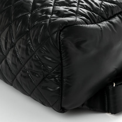 Chanel Nylon Quilted Coco Cocoon Backpack Black 10 of 11