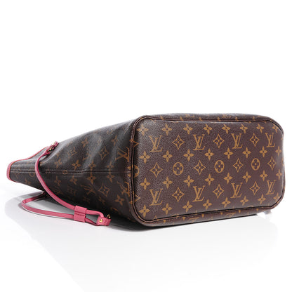 Louis Vuitton Monogram Articles de Voyage Ikat Neverfull MM Rose Velours 4 of 7