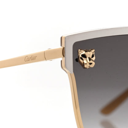 Cartier Panthere De Cartier Cat Eye Sunglasses Gold 7 of 8