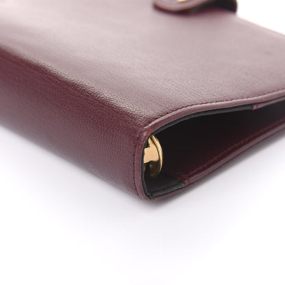 Chanel Goatskin Small Ring Agenda Planner Burgundy 6 of 9