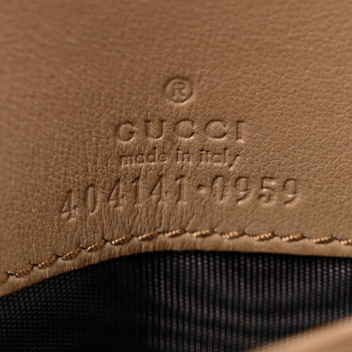GG Supreme Monogram Dionysus Chain Clutch Wallet Beige Taupe