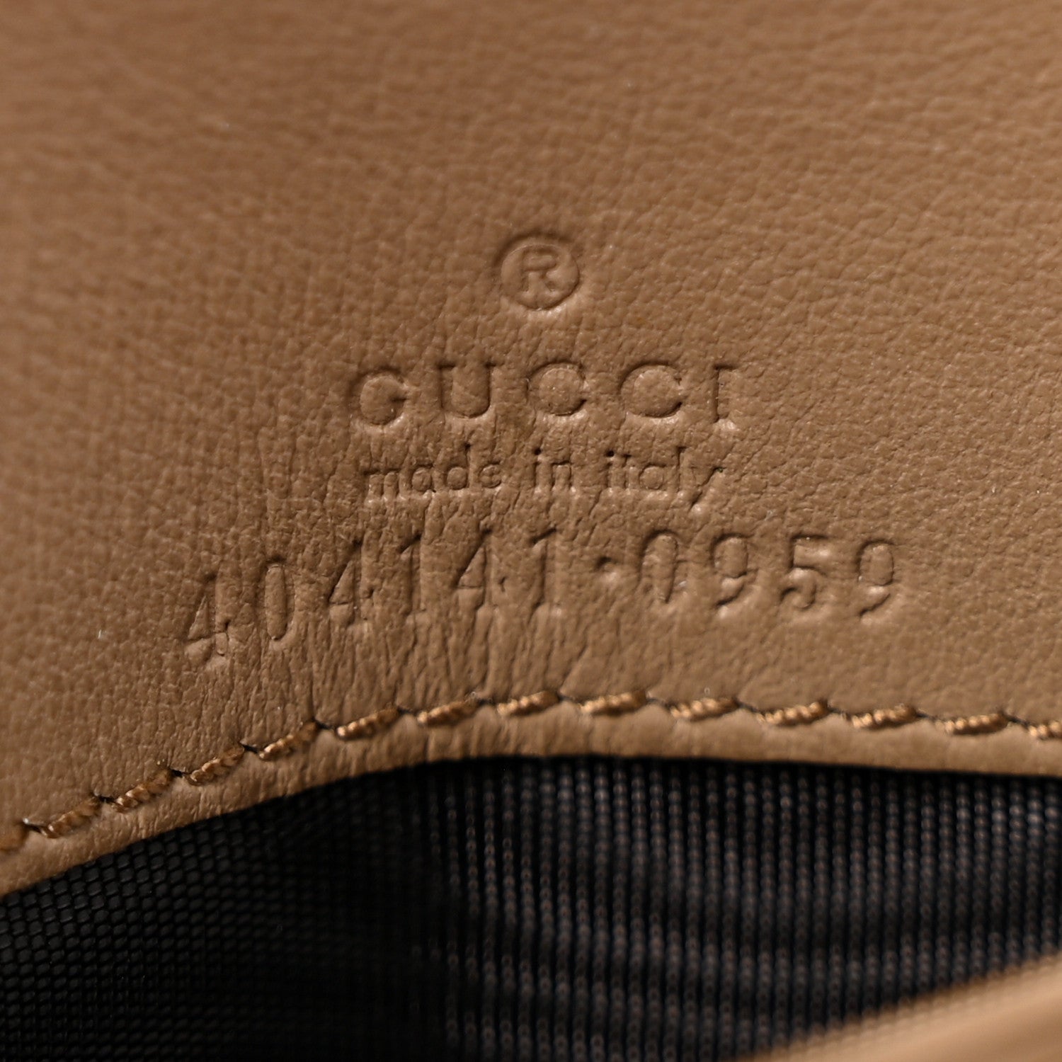 Gucci GG Supreme Monogram Dionysus Chain Clutch Wallet Beige Taupe 6 of 9