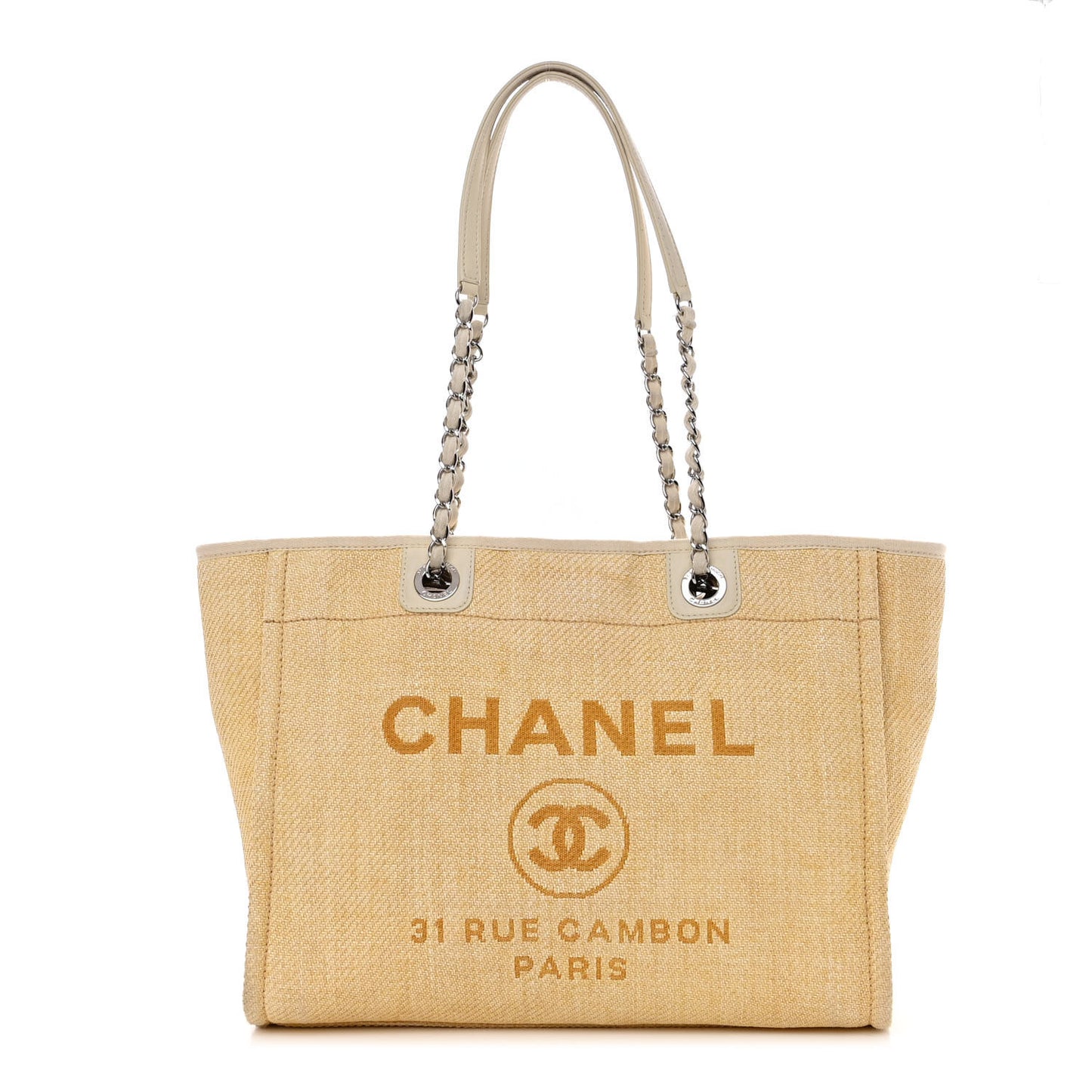 Canvas Small Deauville Tote Light Yellow