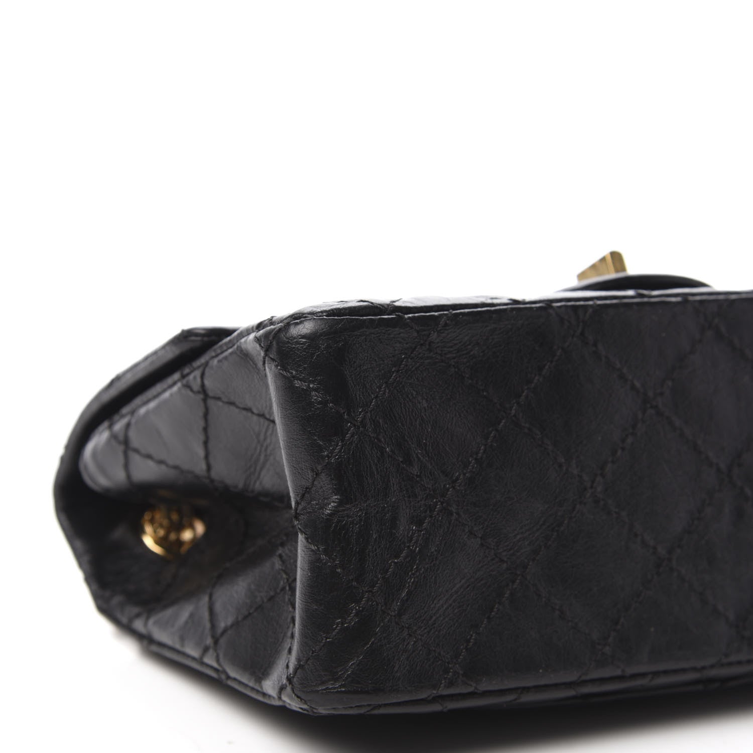 Chanel Aged Calfskin Quilted 2.55 Reissue Mini Flap Black 6 of 10