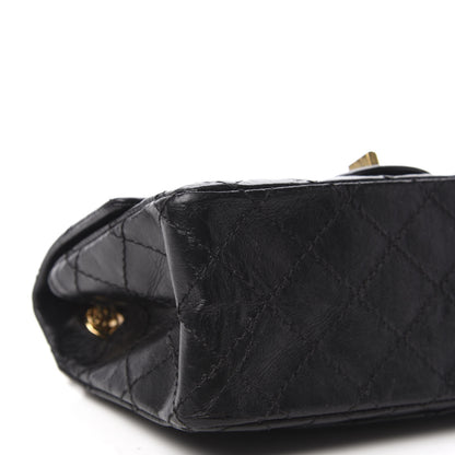 Chanel Aged Calfskin Quilted 2.55 Reissue Mini Flap Black 6 of 10