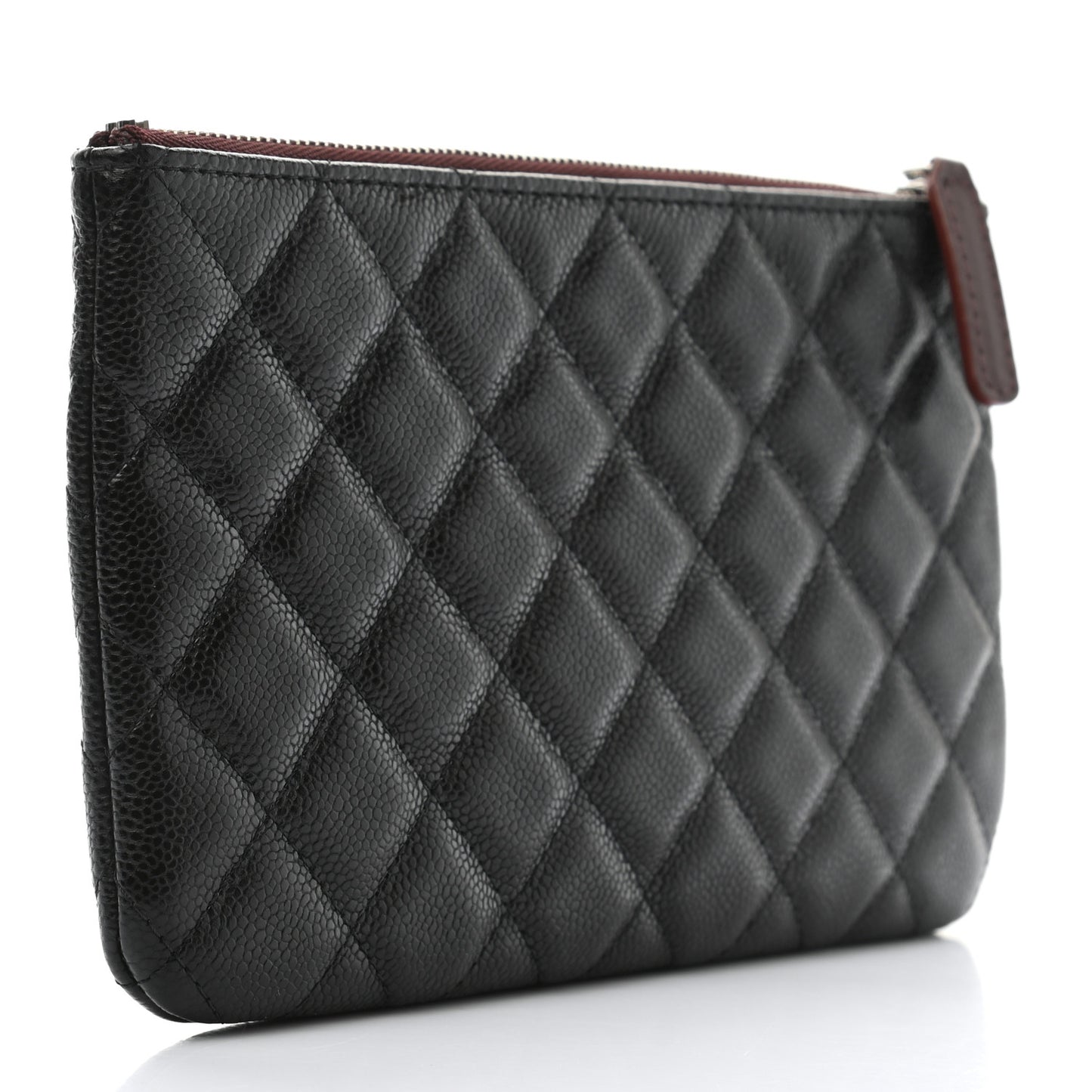 Caviar Quilted Cosmetic Case Black