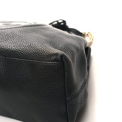 Gucci Pebbled Calfskin Medium Soho Chain Shoulder Bag Black 10 of 13
