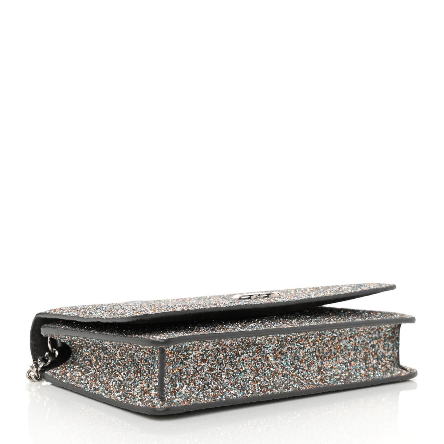 Glitter Palace Wallet On Chain Silver Multicolor
