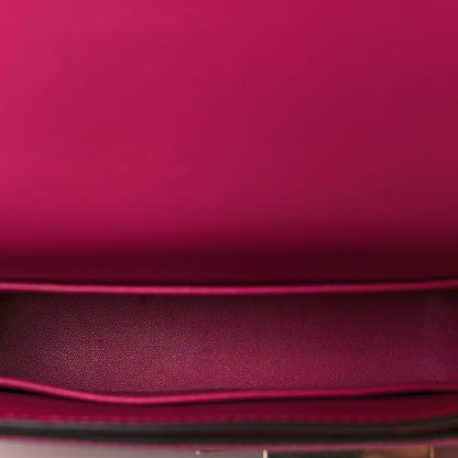 Hermes Chevre Mysore Mini Verrou Chaine Bag Rose Pourpre 4 of 9