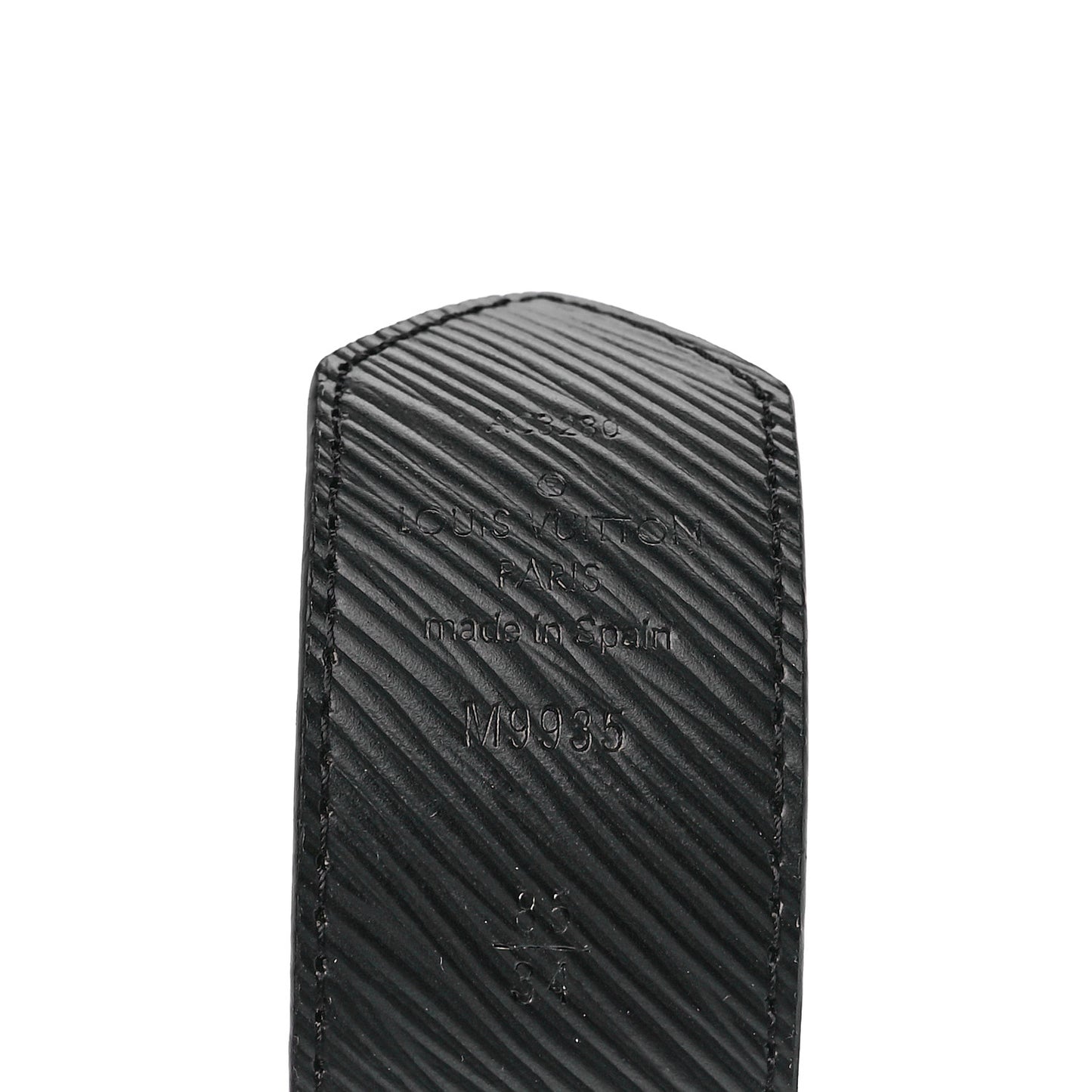 Monogram Epi 35mm LV Circle Reversible Belt 85 34 Black