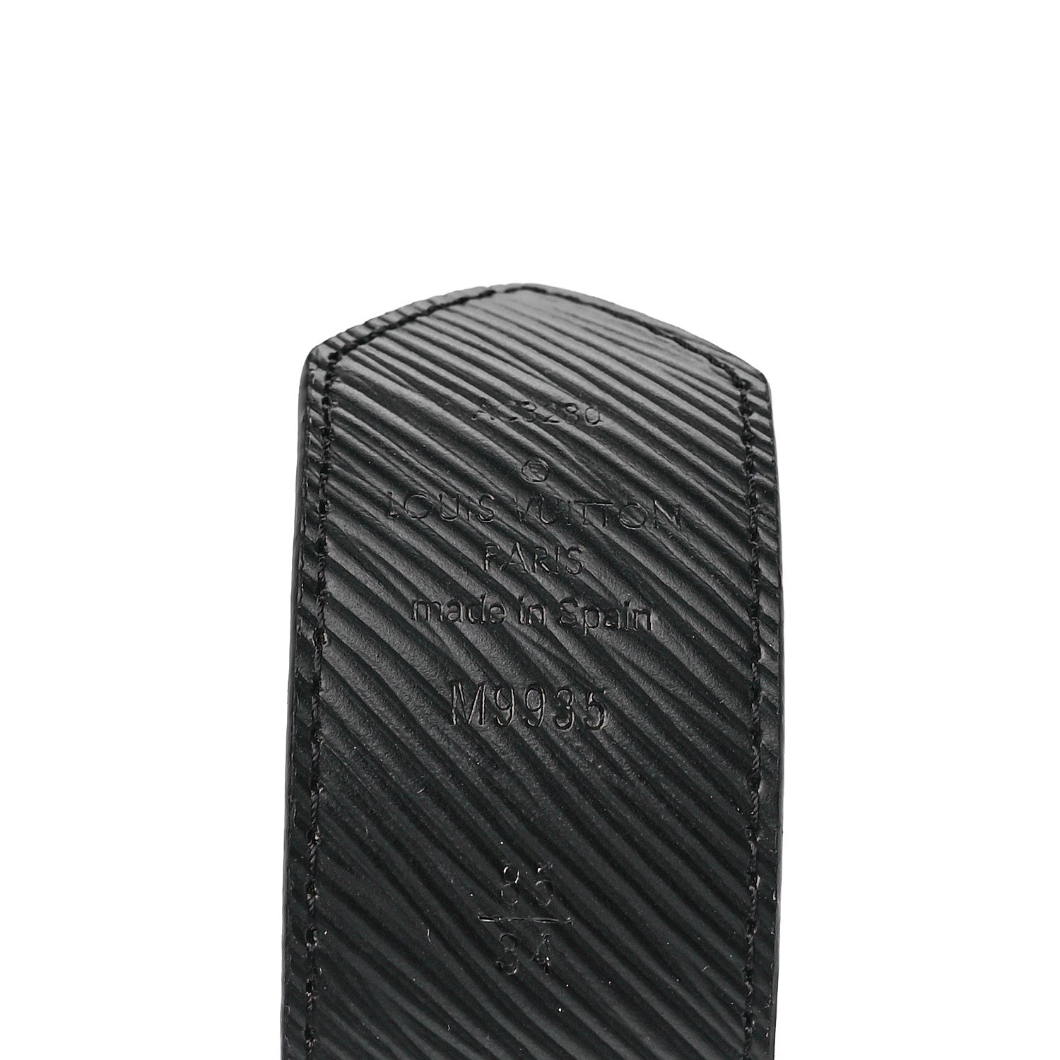Louis Vuitton Monogram Epi 35mm LV Circle Reversible Belt 85 34 Black 4 of 5