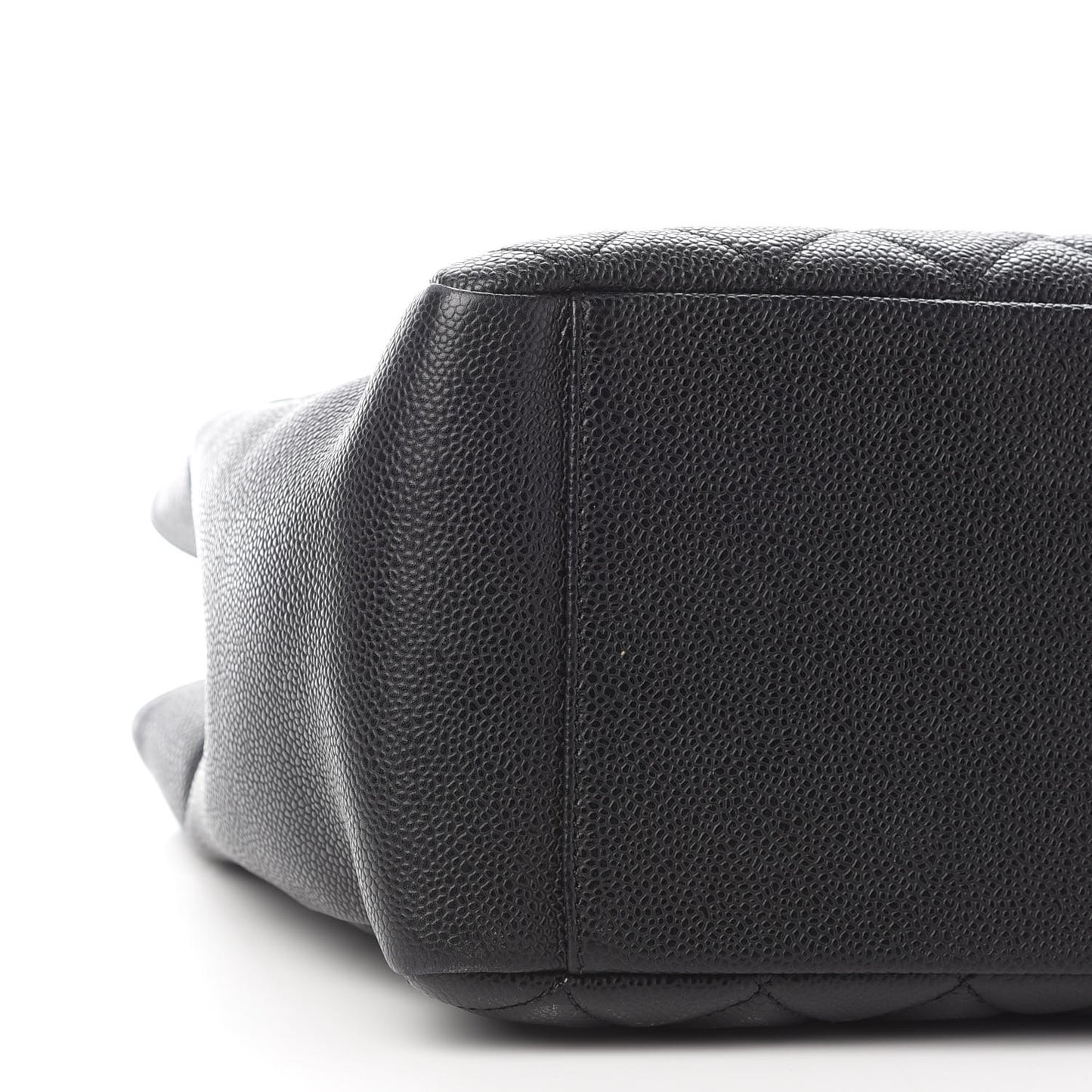 Caviar Quilted Grand Shopping Tote GST Black