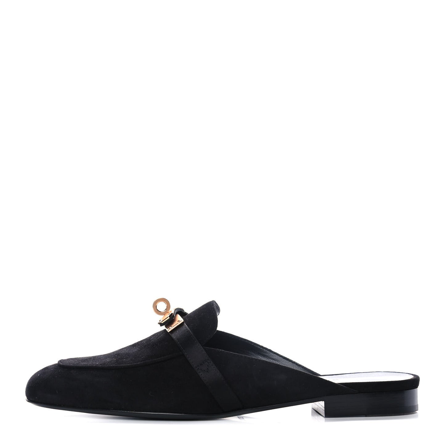 Suede Goatskin Oz Mules 38 Black