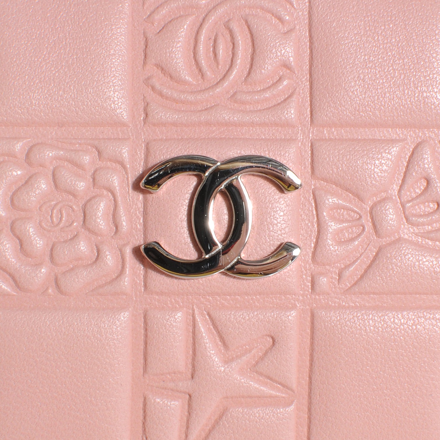 Chanel Lambskin Precious Symbols Pochette Pink 5 of 8