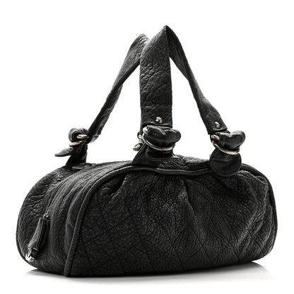 Chanel Distressed Lambskin Le Marais Bowler Black 3 of 10
