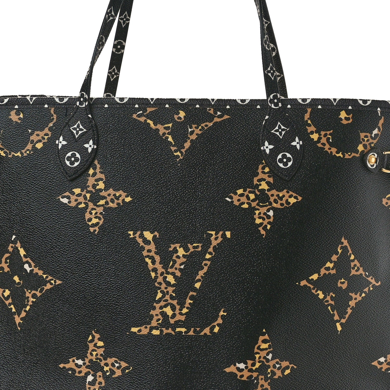 Louis Vuitton Monogram Giant Jungle Neverfull MM Black 7 of 9