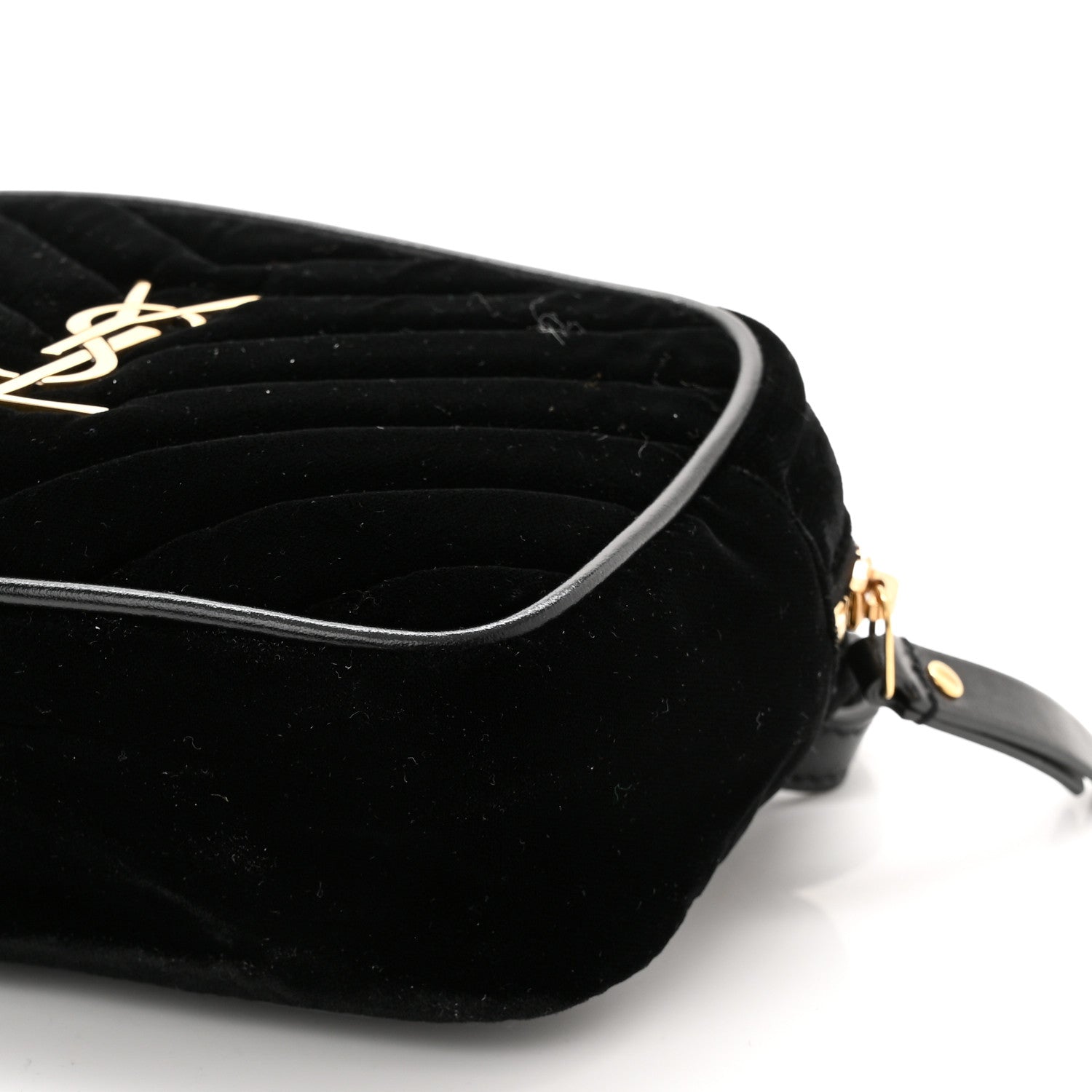 Saint Laurent Velour Matelasse Monogram Lou Belt Bag Black 10 of 10