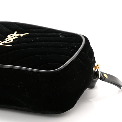 Saint Laurent Velour Matelasse Monogram Lou Belt Bag Black 10 of 10