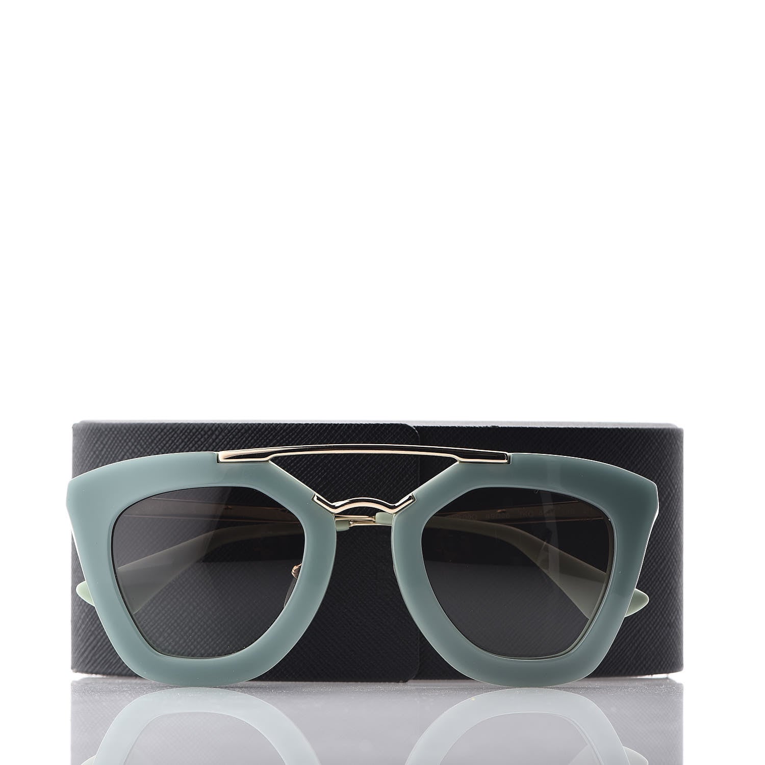 Prada Acetate Cinema Sunglasses SPR 09Q Green 7 of 7