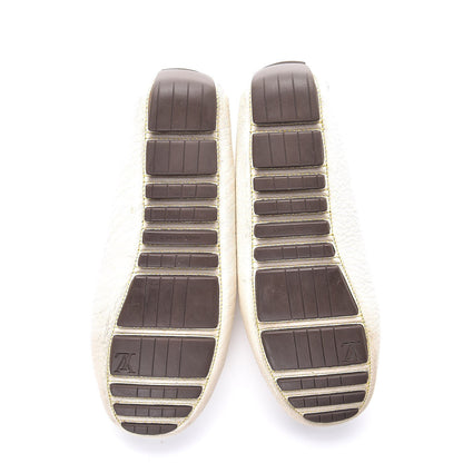 Louis Vuitton Goatskin Studded Suhali Loafers 35.5 Off White 7 of 17