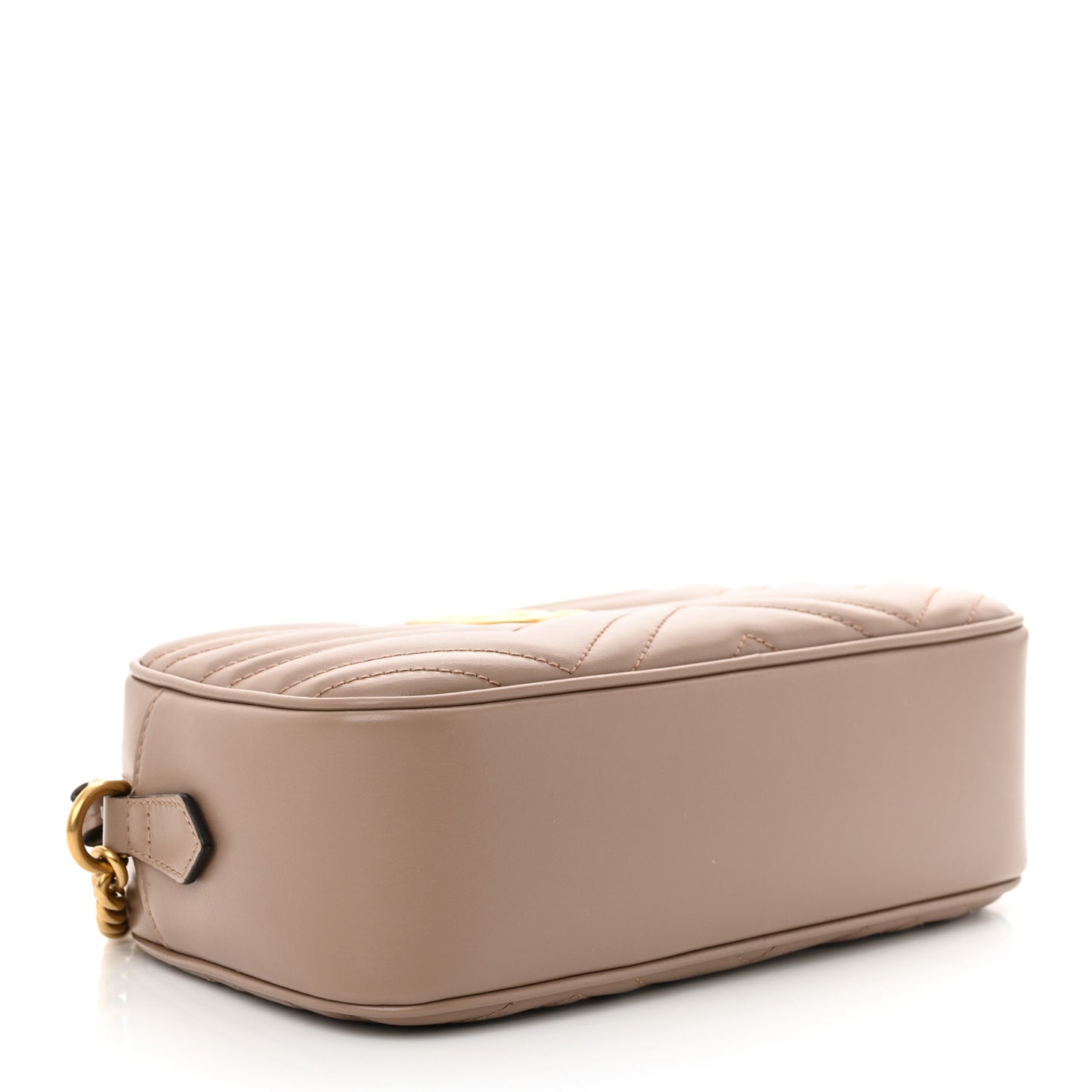 Calfskin Matelasse Small GG Marmont Chain Shoulder Bag Porcelain Rose