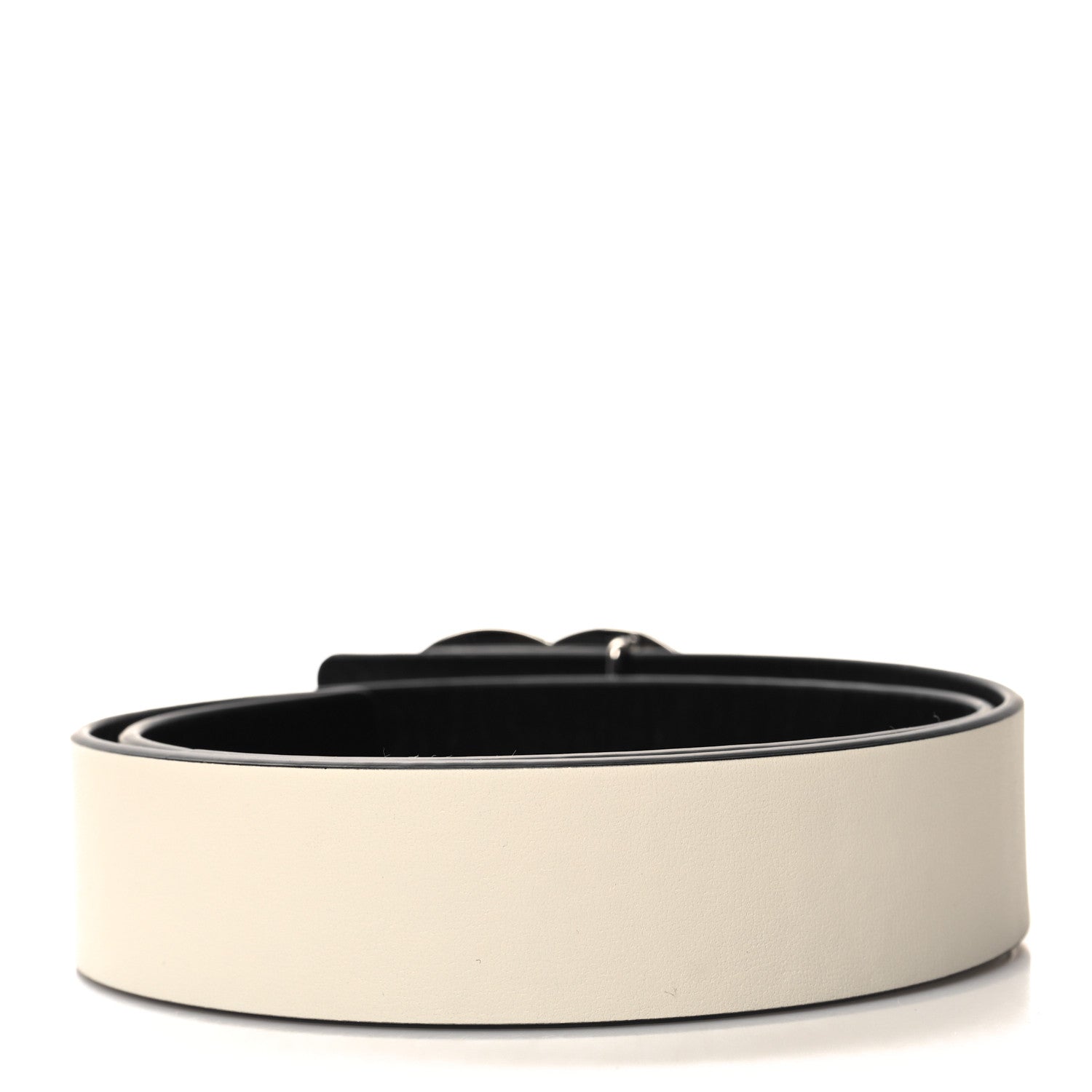 Chanel Calfskin CC Reversible Belt 75 30 Black White 2 of 6