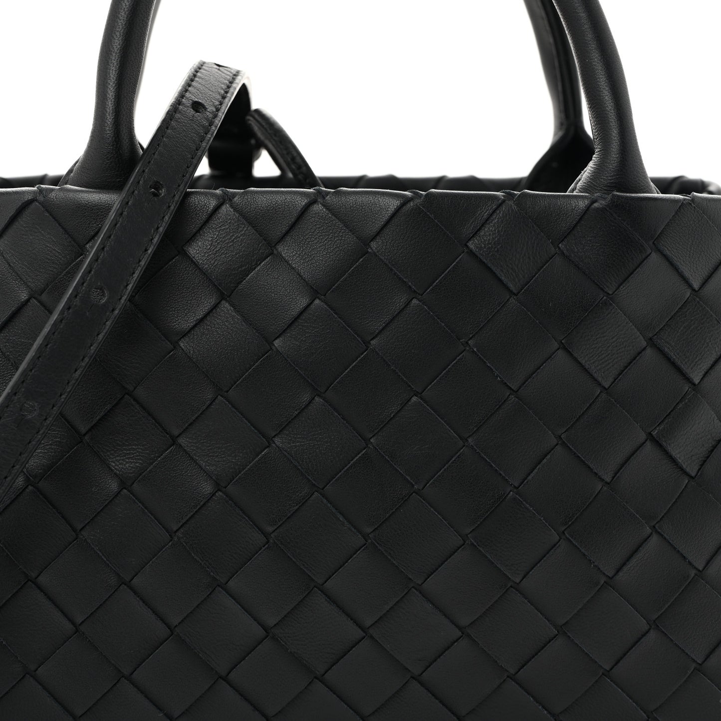 Nappa Intrecciato Small Tote Black