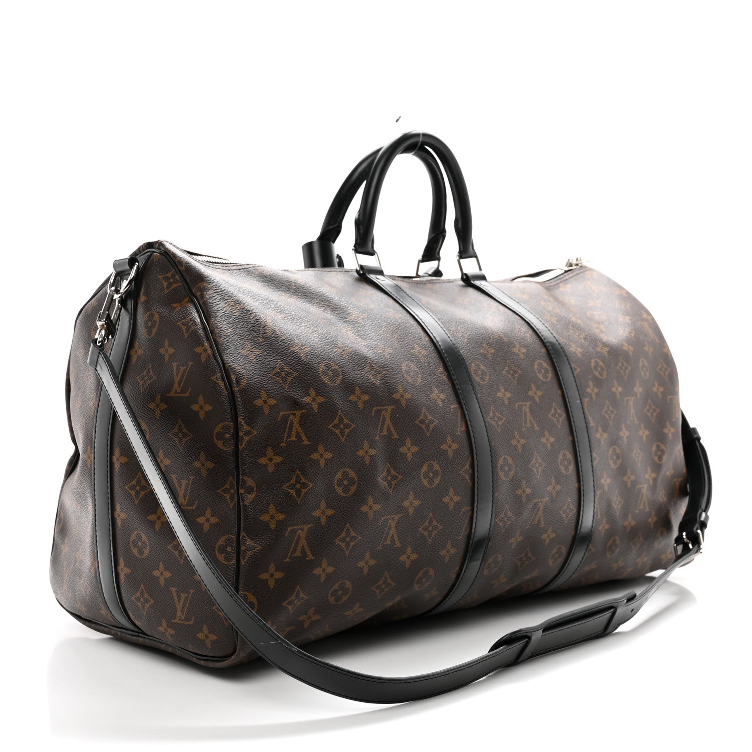Louis Vuitton Monogram Macassar Keepall Bandouliere 55 2 of 10