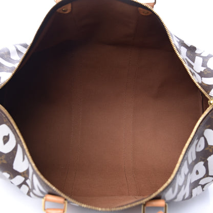 Louis Vuitton Graffiti Keepall 50 Silver 5 of 15