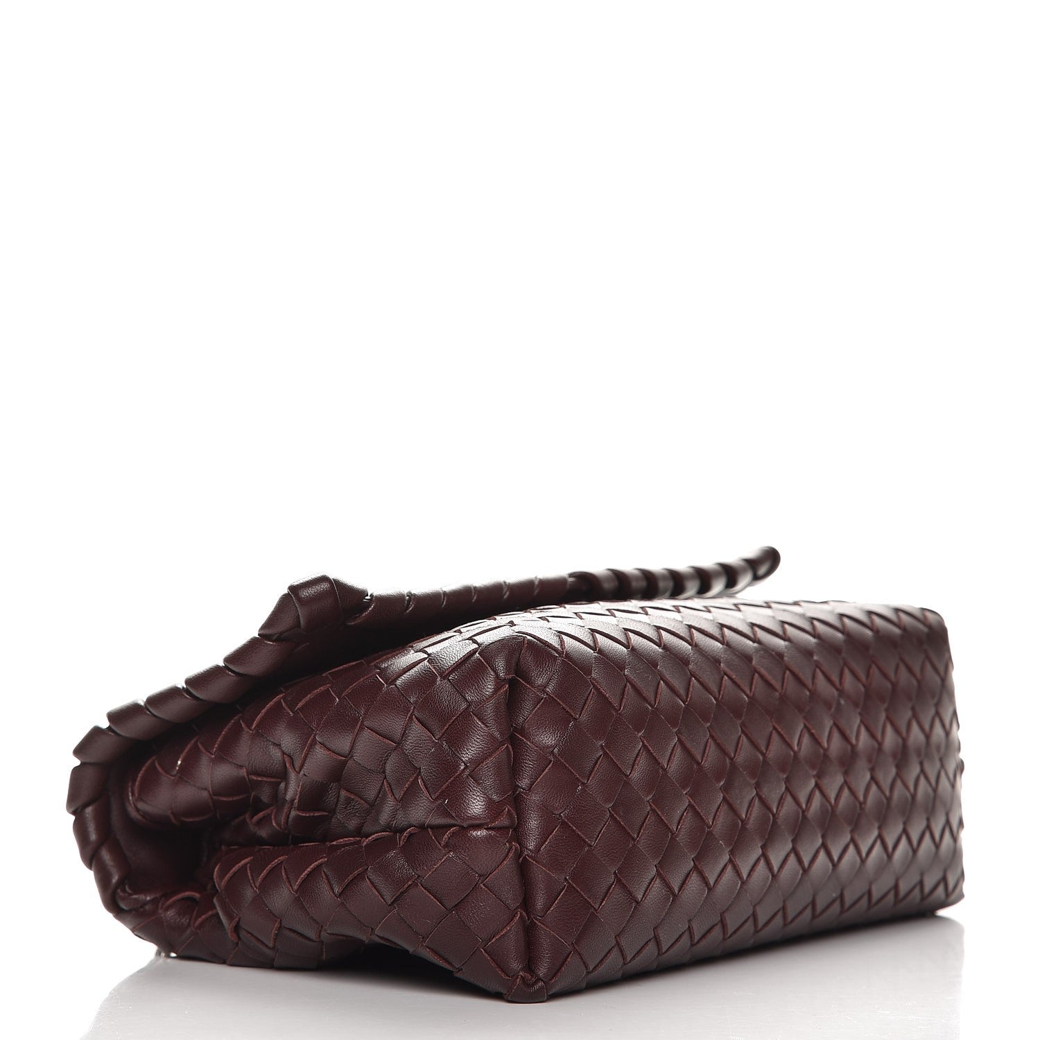 Bottega Veneta Nappa Intrecciato Baby Olimpia Shoulder Bag Dark Barolo 4 of 8