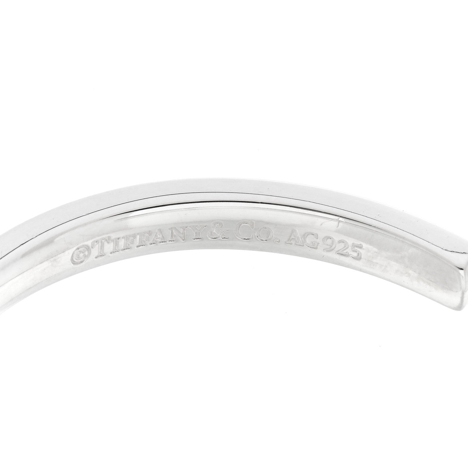 Tiffany Sterling Silver Narrow 1837 Cuff Bracelet 3 of 4