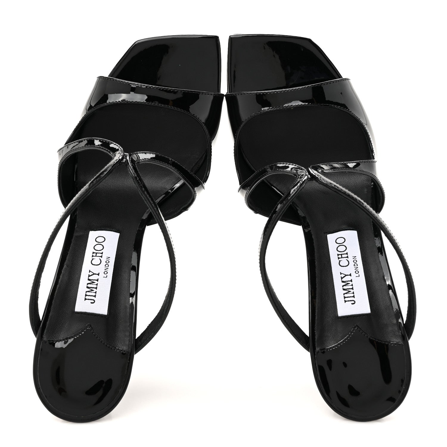 Jimmy Choo Patent Anise 85 Wedge 39 Black 2 of 9