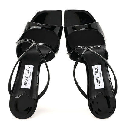 Jimmy Choo Patent Anise 85 Wedge 39 Black 2 of 9