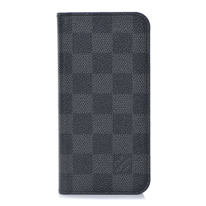 Louis Vuitton Damier Graphite iPhone X Folio Case 1 of 7