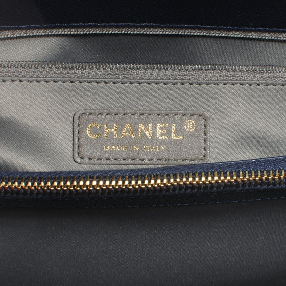 Caviar Grand Shopping Tote GST Navy