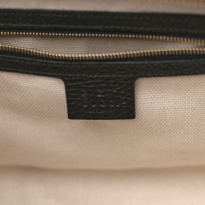 Gucci Pebbled Calfskin Medium Soho Top Handle Satchel Black 6 of 12